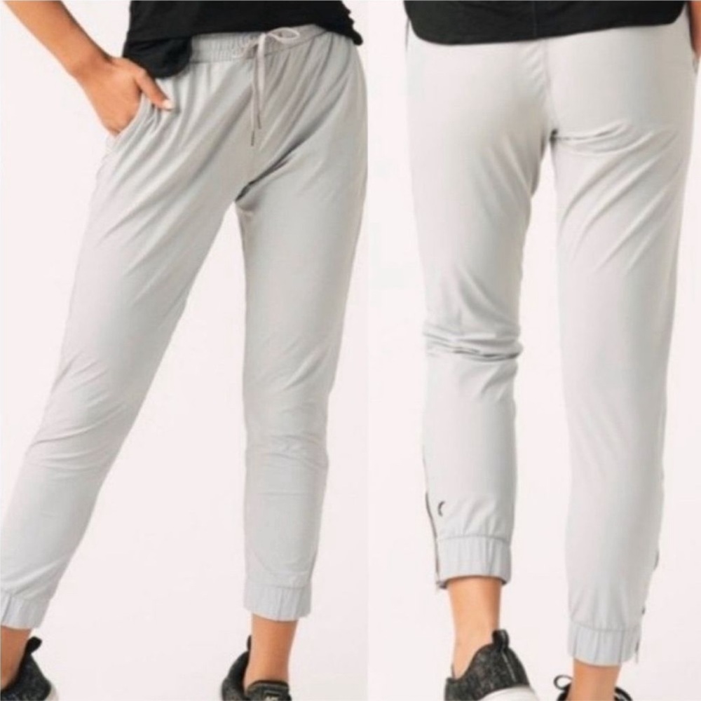 NWT!! Zyia Everywhere Zipper Joggers Pants Gray  sz XL